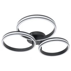 Auslauf 😉 QAZQA Deckenleuchte schwarz inkl. LED 3-Stufen dimmbar 3-Licht - Navara ⭐ -Deckenleuchten Verkaufs-Shop 5405 104003 14