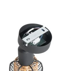 Am billigsten ✨ QAZQA Design-Deckenleuchte Schwarz mit Gold - Noud ✔️ -Deckenleuchten Verkaufs-Shop 5409 105045 12