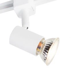 Brandneu ✔️ QAZQA Modernes Schienensystem 3-flammig 1-Phase weiß - Jeany ✨ -Deckenleuchten Verkaufs-Shop 5411 98359 3