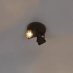 Angebote 💯 QAZQA Robuster Spot rost 2-flammig - Sorra 🔥 -Deckenleuchten Verkaufs-Shop 5446 96680 13