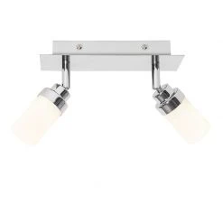 Schlussverkauf ⭐ QAZQA Moderne badkamer spot staal 2-lichts IP44 - Japie ❤️ -Deckenleuchten Verkaufs-Shop 5455 105906 9