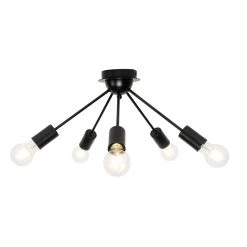 Beste Bewertungen von 👍 QAZQA Art Deco Deckenleuchte schwarz 5-flammig - Facil 😉 -Deckenleuchten Verkaufs-Shop 5489 104040 7