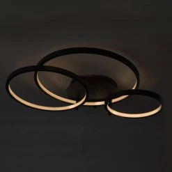 Aktion ✨ QAZQA Moderne Deckenleuchte schwarz inkl. LED und Dimmer - Rondas 😀 23 Aktion ✨ QAZQA Moderne Deckenleuchte schwarz inkl. LED und Dimmer - Rondas 😀 -Deckenleuchten Verkaufs-Shop 5500 94114 11