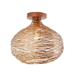 Top 10 👏 QAZQA Design-Deckenleuchte Kupfer - Sarella 😍 -Deckenleuchten Verkaufs-Shop 5508 104530 7