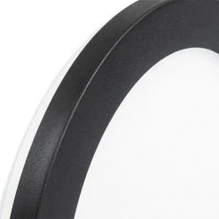 Coupon 🎁 QAZQA Deckenleuchte schwarz 22,5 cm inkl. LED 3-stufig dimmbar IP44 - Steve 🌟 -Deckenleuchten Verkaufs-Shop 5515 102736 7