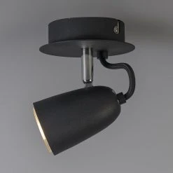 Budget 💯 QAZQA Retro Spot schwarz dreh- und neigbar - Taza 1 👍 -Deckenleuchten Verkaufs-Shop 5515 91233 6