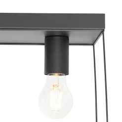 Brandneu 😉 QAZQA Minimalistische plafondlamp zwart 2-lichts - Kodi ⌛ -Deckenleuchten Verkaufs-Shop 5516 105600 2