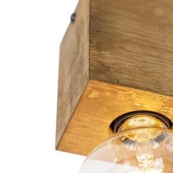 Angebote 👏 QAZQA Landdeckenstrahler Holz 2-Licht - Block ⭐ -Deckenleuchten Verkaufs-Shop 5521 103022 6