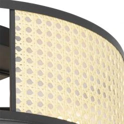 Am billigsten 😉 QAZQA Retro-Deckenleuchte schwarz mit Rattan 40 cm - Akira 💯 16 Am billigsten 😉 QAZQA Retro-Deckenleuchte schwarz mit Rattan 40 cm - Akira 💯 -Deckenleuchten Verkaufs-Shop 5533 105043 2