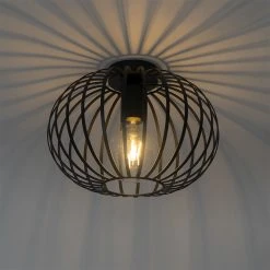 Auslauf ✔️ QAZQA Design Deckenleuchte schwarz 30 cm - Johanna 🥰 23 Auslauf ✔️ QAZQA Design Deckenleuchte schwarz 30 cm - Johanna 🥰 -Deckenleuchten Verkaufs-Shop 5535 103607 10