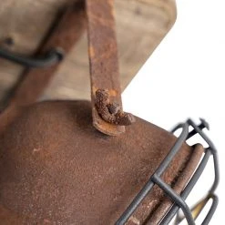 Blitzangebot 🎁 QAZQA Industriestrahler rostbraun mit Holz kippbar 4-Licht - Gina 💯 -Deckenleuchten Verkaufs-Shop 5557 96675 6