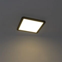 Budget 👏 QAZQA Deckenleuchte schwarz 30 cm inkl. LED 3-stufig dimmbar IP44 - Steve ✔️ -Deckenleuchten Verkaufs-Shop 5558 102746 10