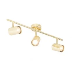 Budget 💯 QAZQA Moderne Deckenleuchte Messing 3-flammig verstellbar - Jeana 🥰