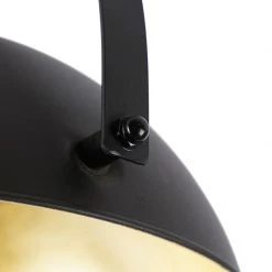 Angebote ⭐ QAZQA Industrielle Deckenleuchte schwarz mit Gold verstellbar - Magnax ⌛ -Deckenleuchten Verkaufs-Shop 5596 102506 2