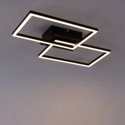 Budget 🔔 QAZQA Deckenleuchte quadratisch schwarz 3-stufig dimmbar - Plazas Novo 👍 26 Budget 🔔 QAZQA Deckenleuchte quadratisch schwarz 3-stufig dimmbar - Plazas Novo 👍 -Deckenleuchten Verkaufs-Shop 5632 102928 12