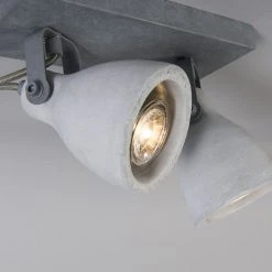 Bester Verkauf 🔥 QAZQA Industriestrahler grau Beton 2-flammig - Creto 🤩 17 Bester Verkauf 🔥 QAZQA Industriestrahler grau Beton 2-flammig - Creto 🤩 -Deckenleuchten Verkaufs-Shop 5634 94003 7