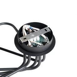 Budget 😍 QAZQA Design plafondlamp zwart 6-lichts - Facile ✔️ -Deckenleuchten Verkaufs-Shop 5652 105648 9