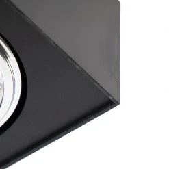 Auslauf 🎁 QAZQA Design-Spot schwarz quadratisch 3-flammig - Kaya 😀 20 Auslauf 🎁 QAZQA Design-Spot schwarz quadratisch 3-flammig - Kaya 😀 -Deckenleuchten Verkaufs-Shop 5656 104811 6