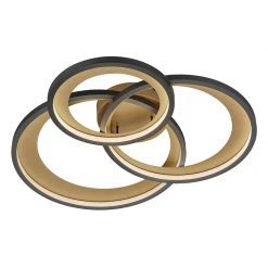 Rabatt 😉 Trio Leuchten Design plafondlamp zwart incl. LED 3-staps dimbaar - Joran 🥰 -Deckenleuchten Verkaufs-Shop 5657 105874 5