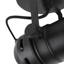 Schlussverkauf 😉 QAZQA Industriestudio Spot schwarz GU10 mit Klappen - Film 👍 -Deckenleuchten Verkaufs-Shop 5659 96892 4