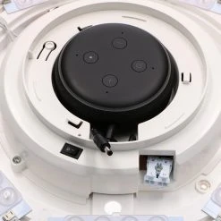 Aktion 😍 Shada Smarte Deckenleuchte weiß inkl. LED mit Lautsprecheroption - Clara 🤩 -Deckenleuchten Verkaufs-Shop 5684 105590 18