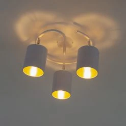 Bestes Angebot 🧨 QAZQA Moderne Deckenleuchte weiß - Lofty 🎁 22 Bestes Angebot 🧨 QAZQA Moderne Deckenleuchte weiß - Lofty 🎁 -Deckenleuchten Verkaufs-Shop 5684 98305 10