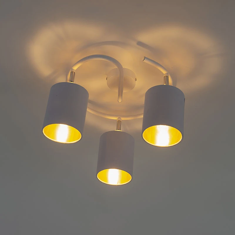 Bestes Angebot 🧨 QAZQA Moderne Deckenleuchte weiß - Lofty 🎁 11 Bestes Angebot 🧨 QAZQA Moderne Deckenleuchte weiß - Lofty 🎁 – Bild 11