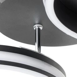 Top 10 🥰 QAZQA Deckenleuchte schwarz inkl. LED 3-stufig dimmbar 2-flammig - Navara 🔔 -Deckenleuchten Verkaufs-Shop 5694 104000 3