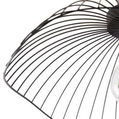 Bestpreis 😍 QAZQA Design Deckenleuchte schwarz 50 cm - Pua 🎁 -Deckenleuchten Verkaufs-Shop 5708 102453 3