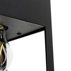 Aktion 🔔 QAZQA Moderne Deckenleuchte schwarz 2-Licht - Cela 🎉 -Deckenleuchten Verkaufs-Shop 5728 102839 8