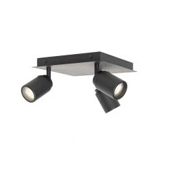 Schlussverkauf ✨ QAZQA Professional Moderner Spot schwarz quadratisch 3-Licht IP44 - Ducha 🎉 -Deckenleuchten Verkaufs-Shop 5745 105235 8