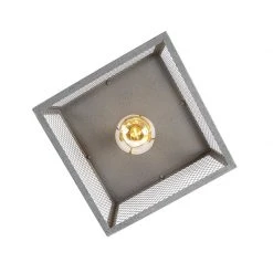 Bestpreis 🔥 QAZQA Industrielle Deckenleuchte Antik Silber - Cage Robusto ❤️ -Deckenleuchten Verkaufs-Shop 5757 99095 7