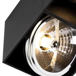 Rabatt ❤️ QAZQA Design Spot schwarz rechteckig 2-flammig - Box 🌟 16 Rabatt ❤️ QAZQA Design Spot schwarz rechteckig 2-flammig - Box 🌟 -Deckenleuchten Verkaufs-Shop 5767 104785 2