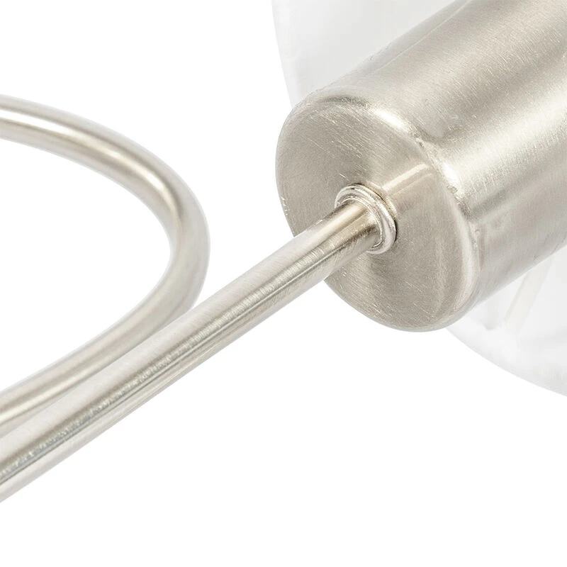 Aktion 👍 QAZQA Moderne Deckenleuchte Stahl mit weißen Schirmen 5-Licht - Hetta 🔔 6 Aktion 👍 QAZQA Moderne Deckenleuchte Stahl mit weißen Schirmen 5-Licht - Hetta 🔔 – Bild 6