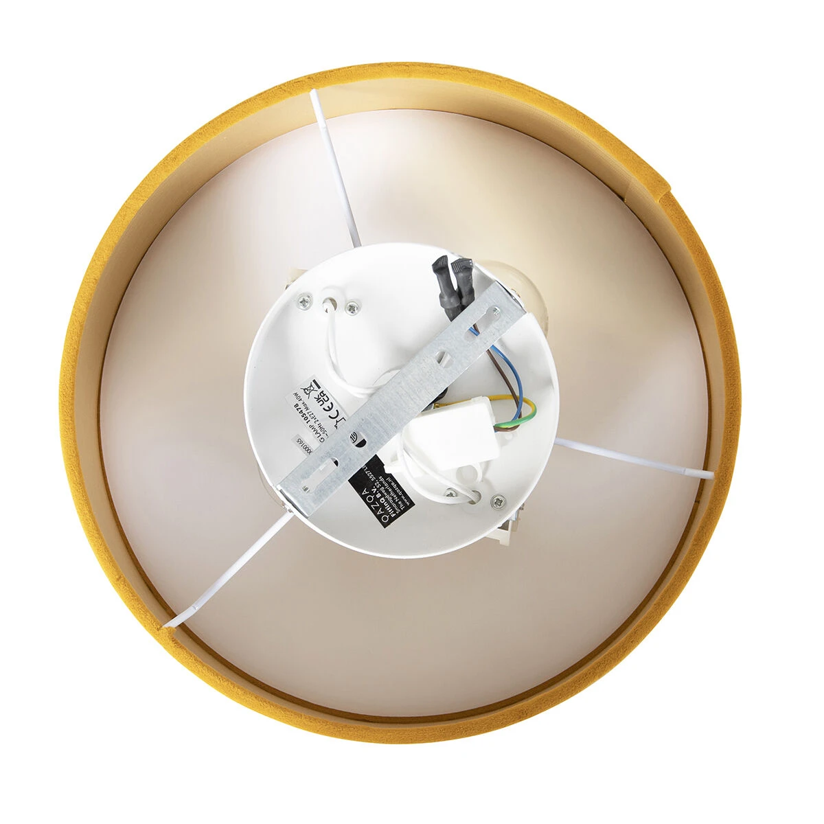 Besorgen 🛒 QAZQA Deckenleuchte ocker 30 cm mit goldener Innenseite - Drum 💯 9 Besorgen 🛒 QAZQA Deckenleuchte ocker 30 cm mit goldener Innenseite - Drum 💯 – Bild 9