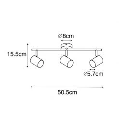 Rabatt 😉 QAZQA Moderne Deckenleuchte aus Stahl 3-flammig verstellbar - Jeana 🎉 -Deckenleuchten Verkaufs-Shop 5821 103882 4