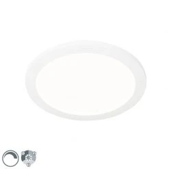 Billig 🎉 QAZQA Deckenleuchte weiß 30 cm inkl. LED 3-stufig dimmbar IP44 - Steve ⭐