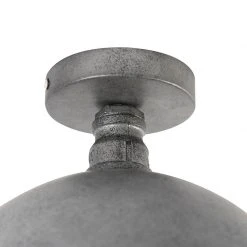 Schlussverkauf 🎉 QAZQA Industrielle Deckenleuchte Antik Silber 32 cm - Kurs 😉 -Deckenleuchten Verkaufs-Shop 5854 98283 8