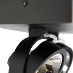 Coupon 🛒 QAZQA Designspot schwarz verstellbar 2-flammig - Go 🛒 -Deckenleuchten Verkaufs-Shop 5860 104791 7