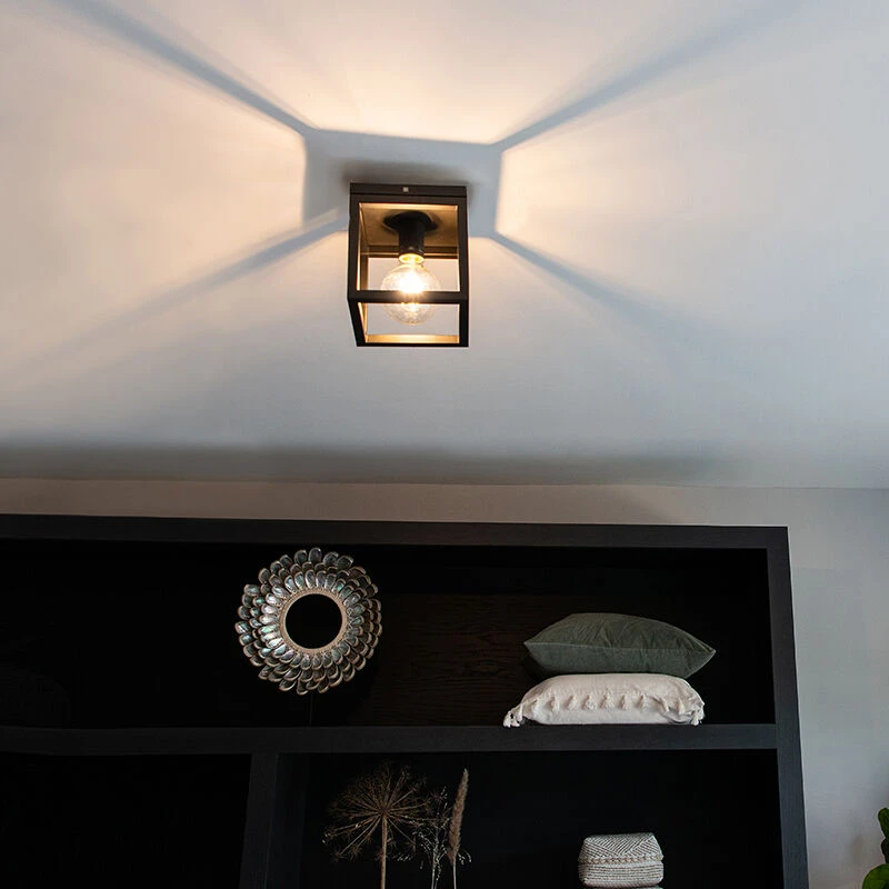 Bestpreis 😉 QAZQA Smart Industrie Deckenleuchte schwarz inkl. WiFi A60 - Käfig 1 🔔 16 Bestpreis 😉 QAZQA Smart Industrie Deckenleuchte schwarz inkl. WiFi A60 - Käfig 1 🔔 – Bild 16