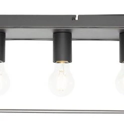 Bester Verkauf ⭐ QAZQA Minimalistische plafondlamp zwart 4-lichts - Kodi 🌟 -Deckenleuchten Verkaufs-Shop 5902 105602 2