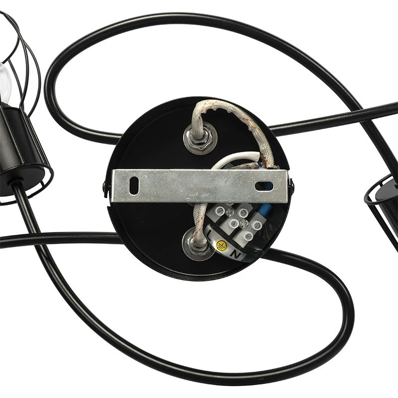 Am billigsten 🌟 QAZQA Moderne Deckenleuchte schwarz 59 cm 5-Licht - Botu 😀 7 Am billigsten 🌟 QAZQA Moderne Deckenleuchte schwarz 59 cm 5-Licht - Botu 😀 – Bild 7