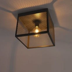 Bestpreis 🔥 QAZQA Industrielle Deckenleuchte Antik Silber - Cage Robusto ❤️ -Deckenleuchten Verkaufs-Shop 5909 99095 9