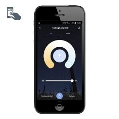 Aktion 😍 Calex Moderne smarte Deckenleuchte weiß inkl. LED mit App - Marti 😀 -Deckenleuchten Verkaufs-Shop 5928 102208 8