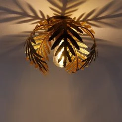 Aktion ❤️ QAZQA Vintage Smart Deckenleuchte Gold 24 cm inkl. WiFi ST64 - Botanica ✨ -Deckenleuchten Verkaufs-Shop 5951 103578 17