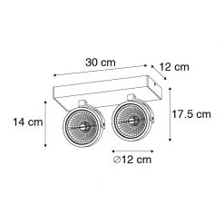 Coupon 🛒 QAZQA Designspot schwarz verstellbar 2-flammig - Go 🛒 -Deckenleuchten Verkaufs-Shop 5969 104791 3