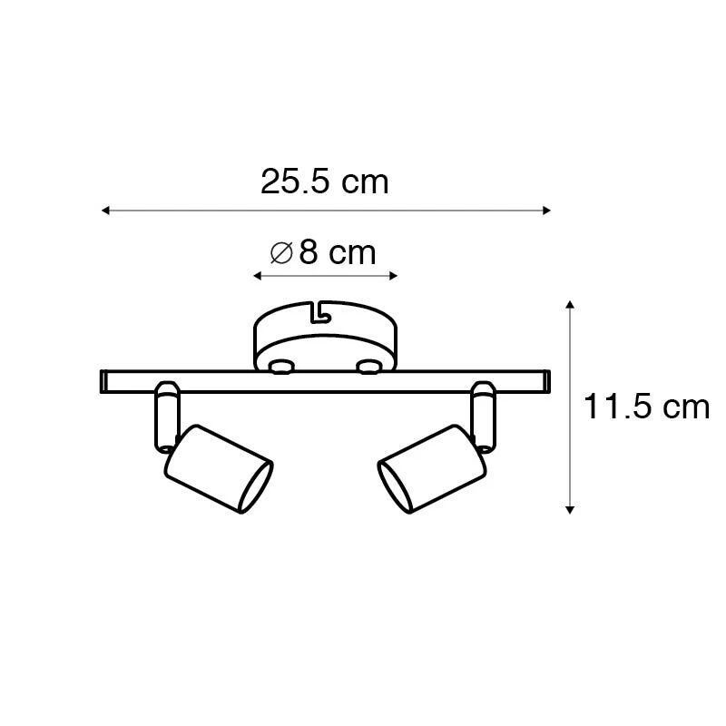 Großhandel 👏 QAZQA Moderner Strahler weiß neigbar - Jeany 2 🧨 5 Großhandel 👏 QAZQA Moderner Strahler weiß neigbar - Jeany 2 🧨 – Bild 5