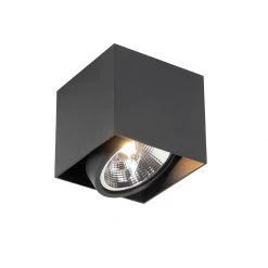 Blitzangebot 😍 QAZQA Professional Design-Spot schwarzes Quadrat AR111 - Box 👏 -Deckenleuchten Verkaufs-Shop 6015 105054 4