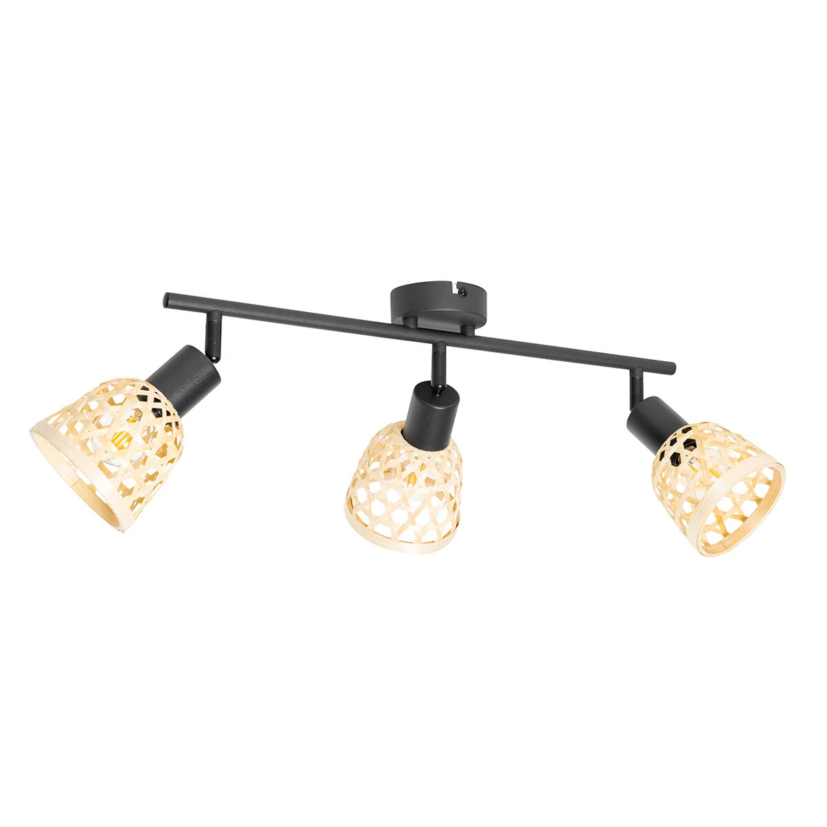 Brandneu 🎉 QAZQA Orientalischer Spot schwarz mit Bambus 3-flammig - Rayan 👏 12 Brandneu 🎉 QAZQA Orientalischer Spot schwarz mit Bambus 3-flammig - Rayan 👏 – Bild 12