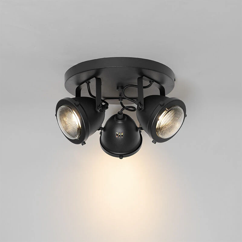 Neu 🤩 QAZQA Industriële spot zwart rond verstelbaar 3-lichts - Emado ✔️ 10 Neu 🤩 QAZQA Industriële spot zwart rond verstelbaar 3-lichts - Emado ✔️ – Bild 10